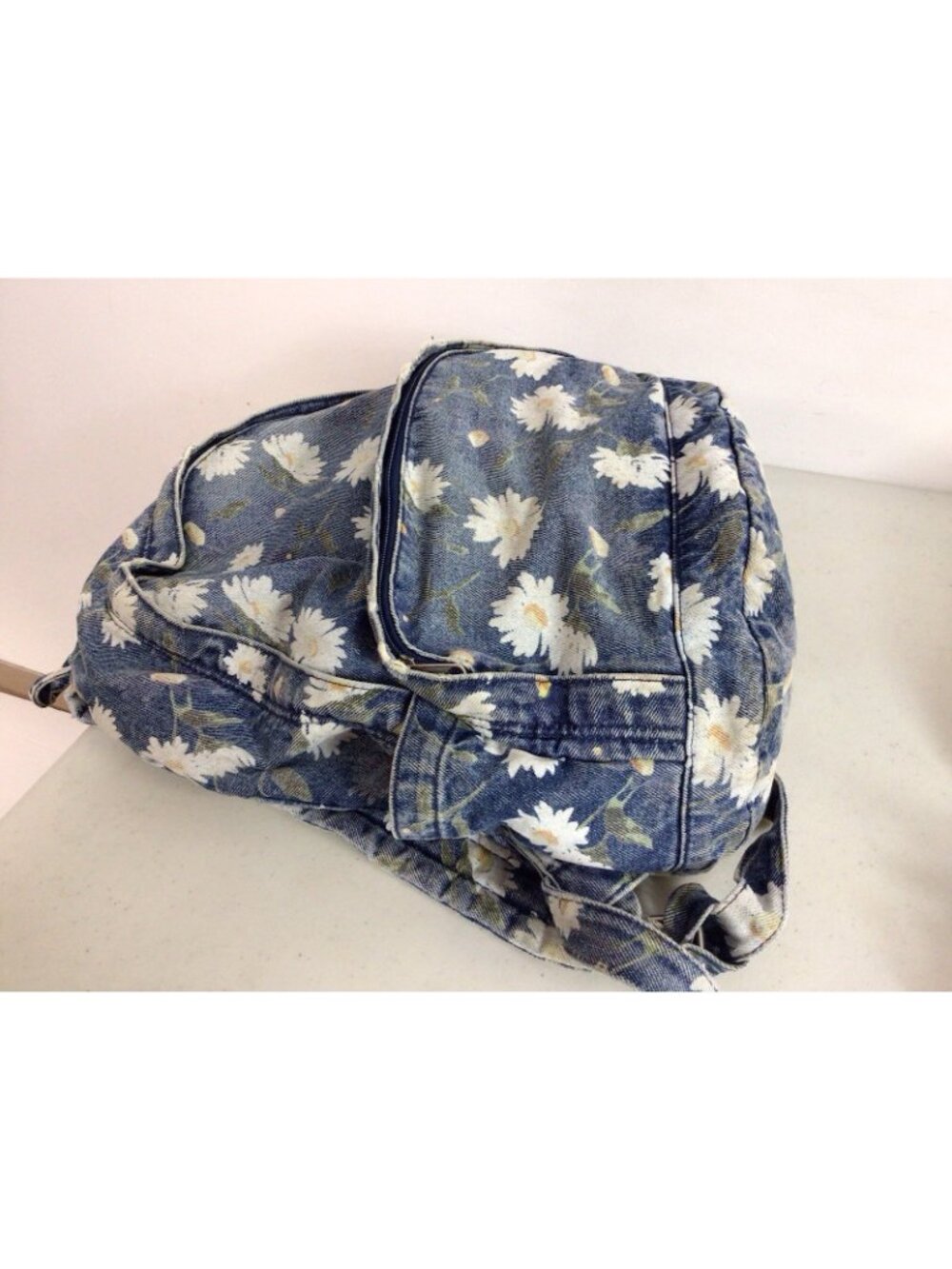 Y2K Festival Bag Daisy Denim BackPack Medium Bag Handbag Cute - Picture 8 of 9